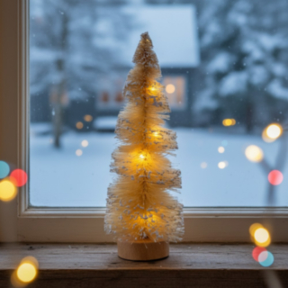 LED Julgran Creme