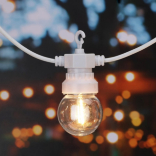Glödlampa Ljusslinga Vit