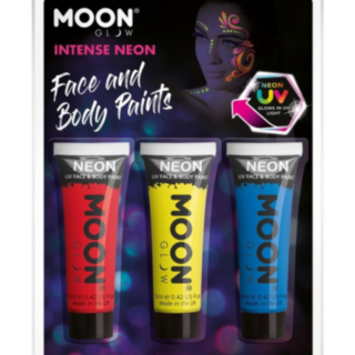 Neon UV Intense Ansiktsfärg Set