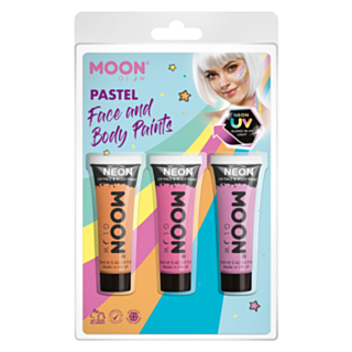 Ansiktsmålning UV Pastell Prinsessa Makeupset