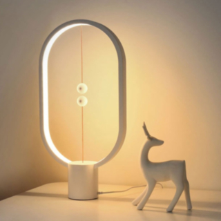 Oval Heng Balance Lampa Vit