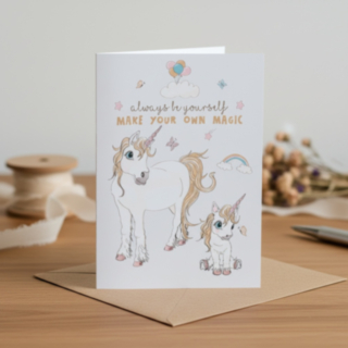 Unicorn Always Be Yourself Kort