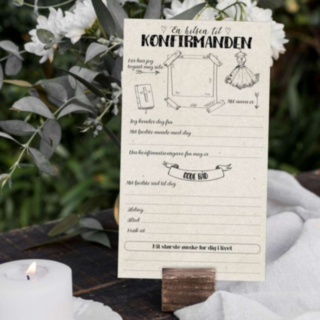 En Hilsen Til KonfirmandenFlicka