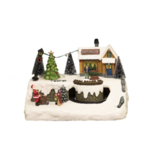 Julby Treehouse Town Med Belysning & Musik