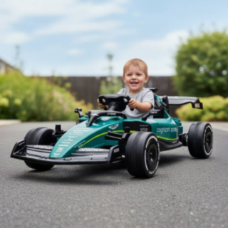 Aston Martin® Formel 1 Elbil För Barn 12V Grön