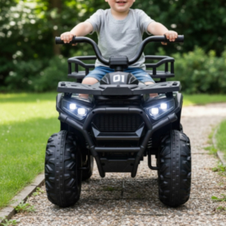 Nordic Play® El ATV För Barn Svart