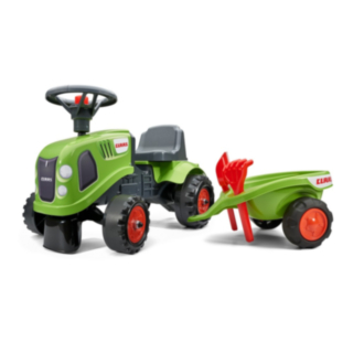 Claas® Traktor Gåbil Med Släp Grön