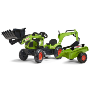 Claas® Traktor Med Skopa & Släp Grön
