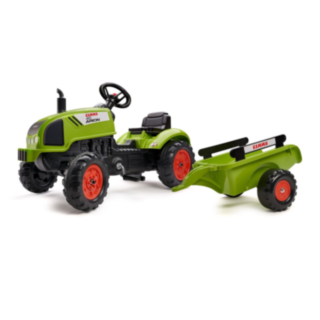 Claas® Trampbil Traktor Med Släp Grön