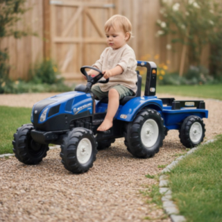 New Holland® Traktor Med Släp Blå