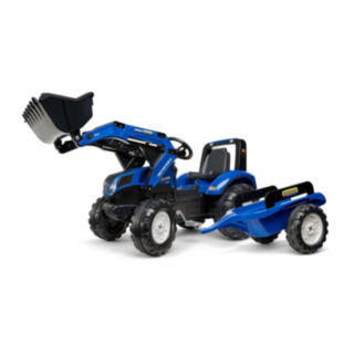 New Holland® Trampbil Traktor Med Skopa & Släp Blå