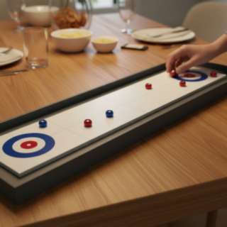 Nordic Games® Shuffleboard & Curling 2-i-1