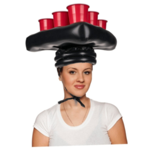 Uppblåsbar Beer Pong Hatt