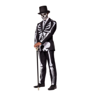 Suitmeister® Skeleton Grunge Kostym