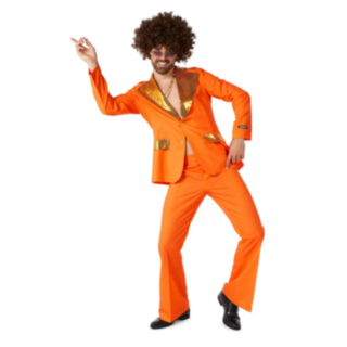 Suitmeister® Orange Disco Fever Kostym