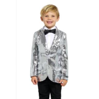 Suitmeister® Silver Sparkle Barnblazer