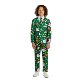 Suitmeister® Santa Elves Barnkostym Grön
