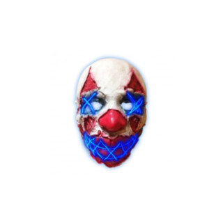Night Horror Clown LED Latexmask