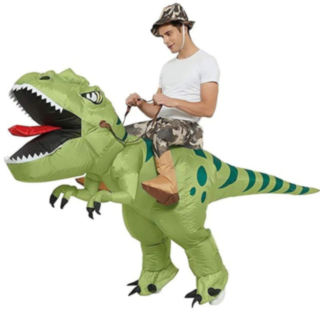 Uppblåsbar Dino Maskeraddräkt