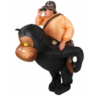 Uppblåsbar Gorilla Maskeraddräkt