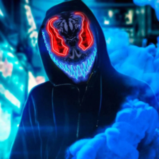 Djävul LED Mask