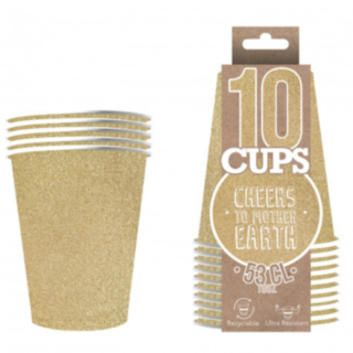 Original Cup Pappersmuggar Glitter Guld