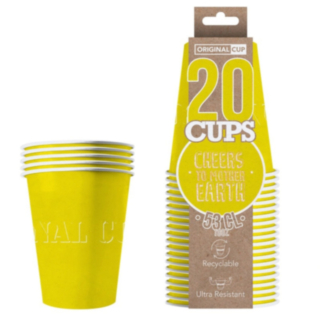 Original Cup Pappmugg Gul