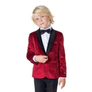 Opposuits® Barnblazer Rich Vinröd
