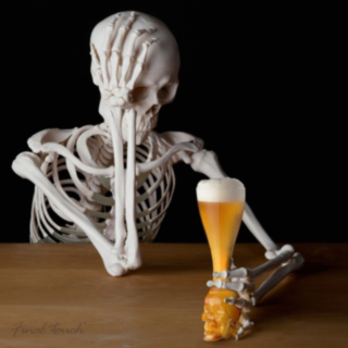 Final Touch® Brain Freeze Dödskalle Ölglas