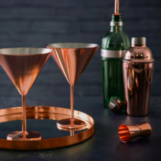 Martiniglas Roséguld Rostfritt Stål