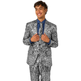 Opposuits® Silver Geo Star Kostym