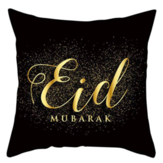 Eid Mubarak Kuddfodral Svart/Guld