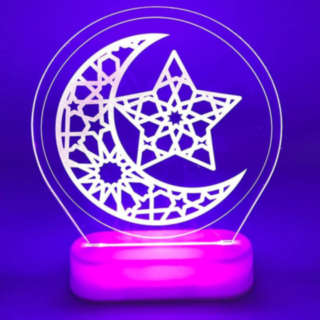 Eid Måne & Moské LED-skylt