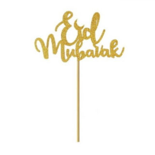 Eid Mubarak Tårtpinnar Guld