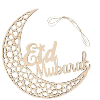 Eid Mubarak Halvmåne Hänge