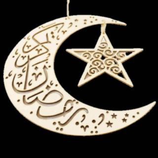 Eid Mubarak Halvmåne & Stärna Hänge