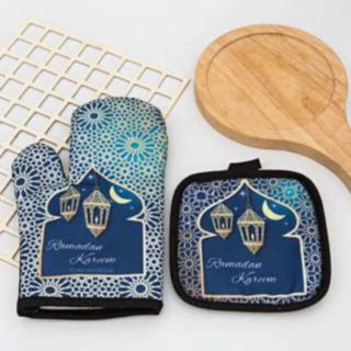 Ramadan Grytlappsset Blå