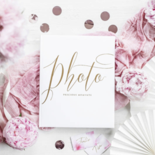 Bröllop Fotoalbum Vit