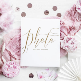 Bröllop Fotoalbum Vit