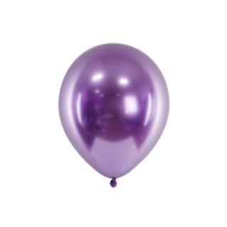 Metallic Latexballonger Lila