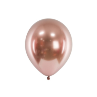 Metallic Latexballonger Roséguld
