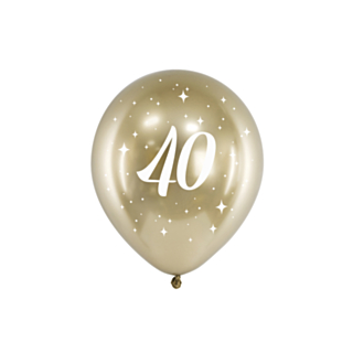 40 År Ballonger Guld