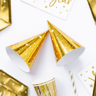 Stjärna Partyhattar Guld