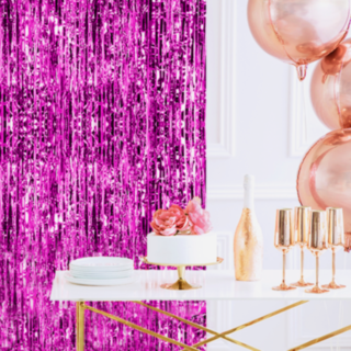 Glitterdraperi Lila