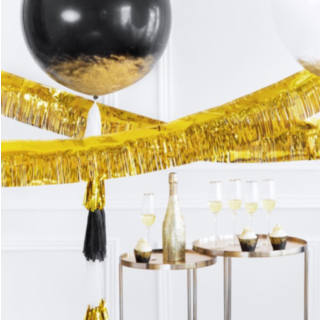 Lametta Girlang Guld