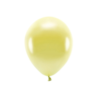 Basic Metallic Latexballonger Ljus Gul