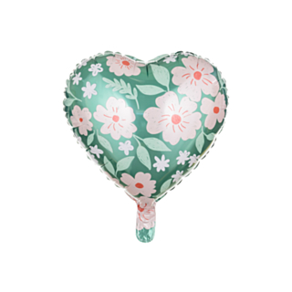 Folieballong Blomsterhjärta