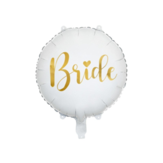 Bride Folieballong Vit/Guld
