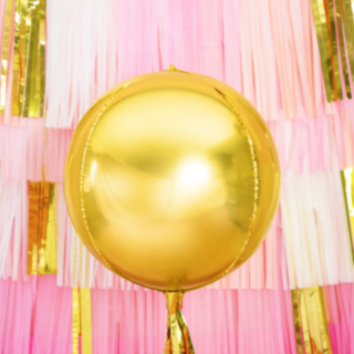 Klotrund Folieballong Guld