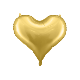 Hjärta Folieballong Guld